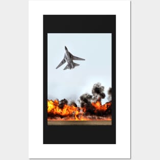 F111 with Fire, Adelaide Air Show Posters and Art